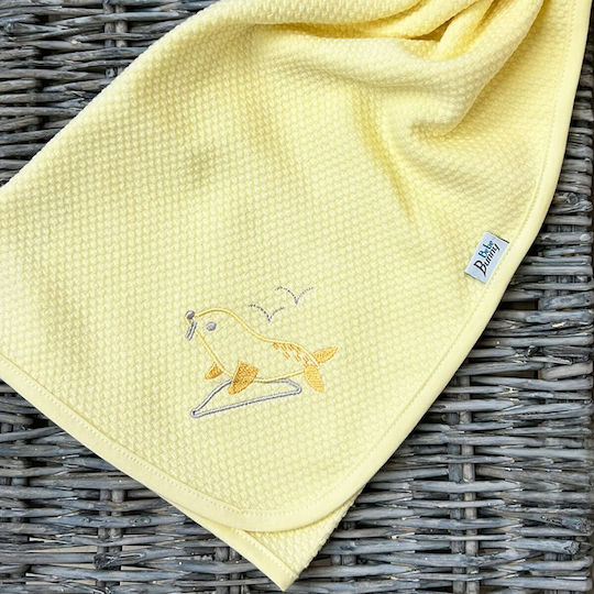 Bunny Bebe Прегръщаща Пелена Yellow Жълт 80x90см.