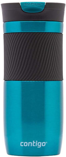 Contigo Byron Μπουκάλι Θερμός Ανοξείδωτο 470ml Τιρκουάζ