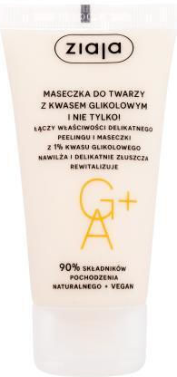 Ziaja Face Mask + Scrub With Glycolic Acid Μάσκα Προσώπου 55 Ml Για Γυναίκες