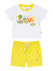 Baby Set 2 Pieces With Print For Boy (0-18 Months) - Yellow 11-224460-0-86