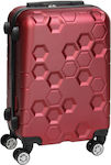 Keskor Cabin Travel Suitcase Red with 4 Wheels Height 56cm.