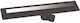 Mesateknik Stainless Steel Channel Shower with Output 50mm Black