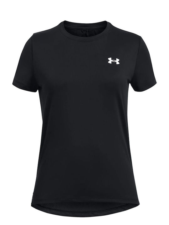 Under Armour Knockout Women's Athletic Blouse Short Sleeve Black