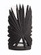 Art Et Lumiere Candleholder Ceramic Black F14,5x23,5cm Art Et Lumiere (25032)