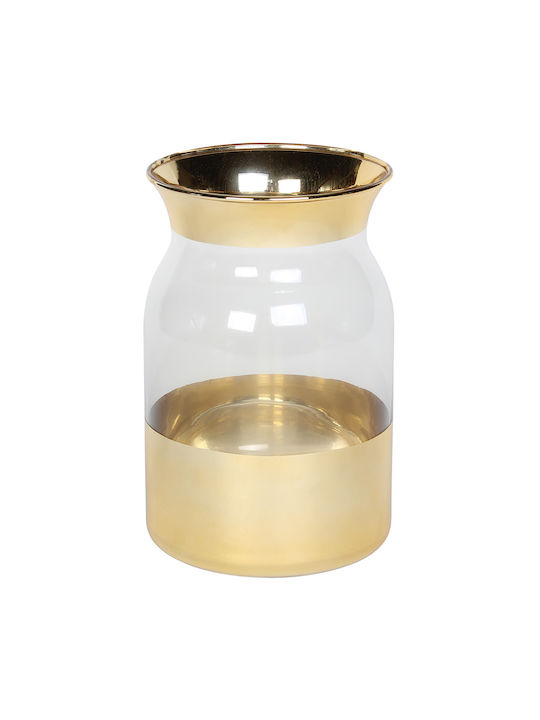 Keskor Decorative Vase Gold 13x13x20cm