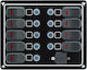 Ηλεκτρικός Πίνακας 9 Διακοπτών + Usb