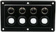 Waterproof Panel with Touch Switches, LED, and Automatic Fuses Piece Amp 4 X 10a Cev-02145-4 (3 Interest-Free Installments)