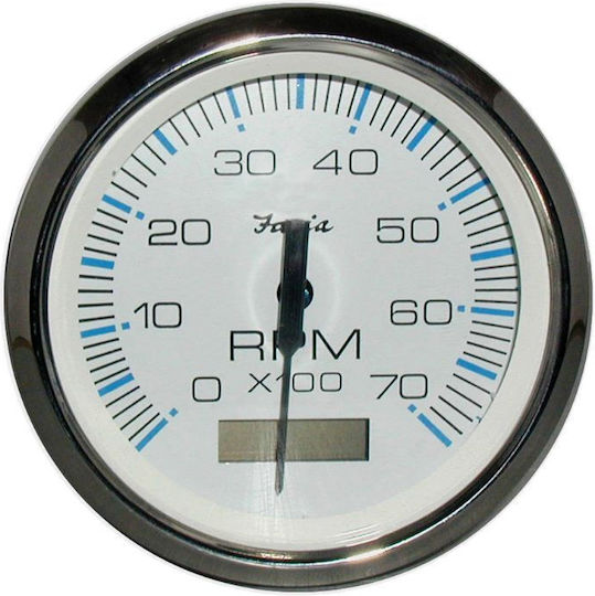 Στροφόμετρο Faria Chesapeake White Ss 33840 Με Ωρόμετρο