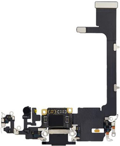 Καλωδιοταινία Με Θύρα Φόρτισης, Charging Port , Για Apple - Iphone 11 Pro Max - Μαύρο