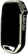 Car Key Cover Case made of with 3 Buttons for Kia in Black Color
