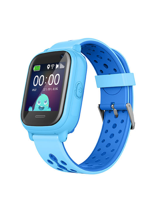 INTIME Kids Smartwatch with GPS and Rubber/Plastic Strap Blue