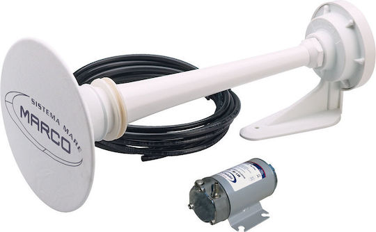 Одобрен клаксон Pw2 12/20 M, Ø200 mm с компресор - 24v