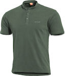 Pentagon Levantes Henley Shirt Camo T-shirt in Grün Farbe