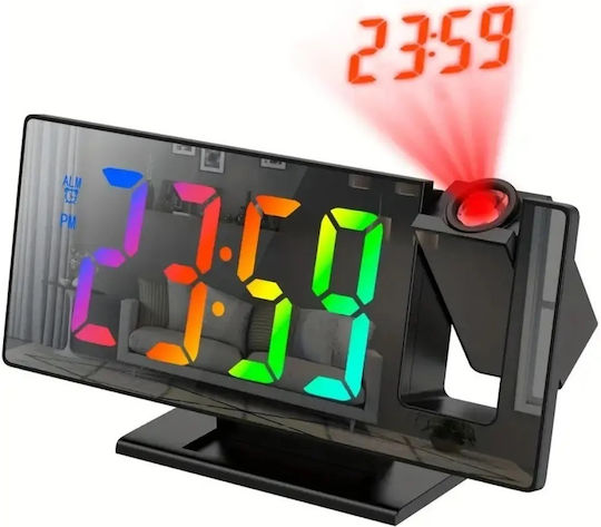 Gaossio Tisch-Digitaluhr Schwarz DS-3618LP-C
