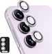 For Samsung Galaxy A15 4g/5g Enkay Hat-prince 9h Rear Camera Lens Made of Aluminum Alloy Hardened Glass Film (Light Purple)