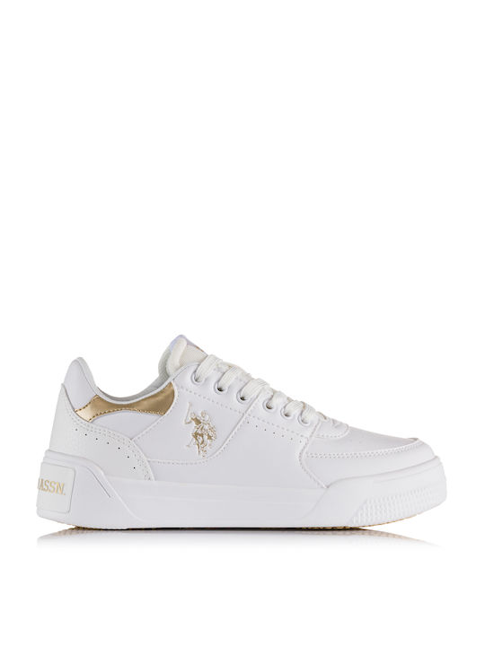 U.s. Polo Assn. Nole001 Nole001 Sneaker Weiß/Gold