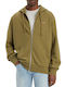 Green Hoodie Cardigan