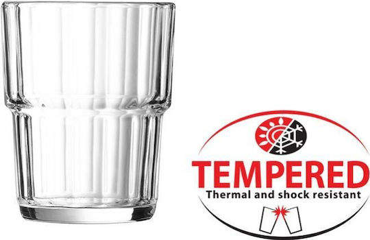 Glass Glass Low 25cl, F7.5x9.4cm, stackable, Tempered, Norvege, Arcoroc (price for 6 pieces) Norvege/25cl