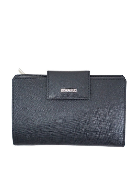 Damen Leder Brieftasche Pierre Cardin 237 Schwarz Schwarz