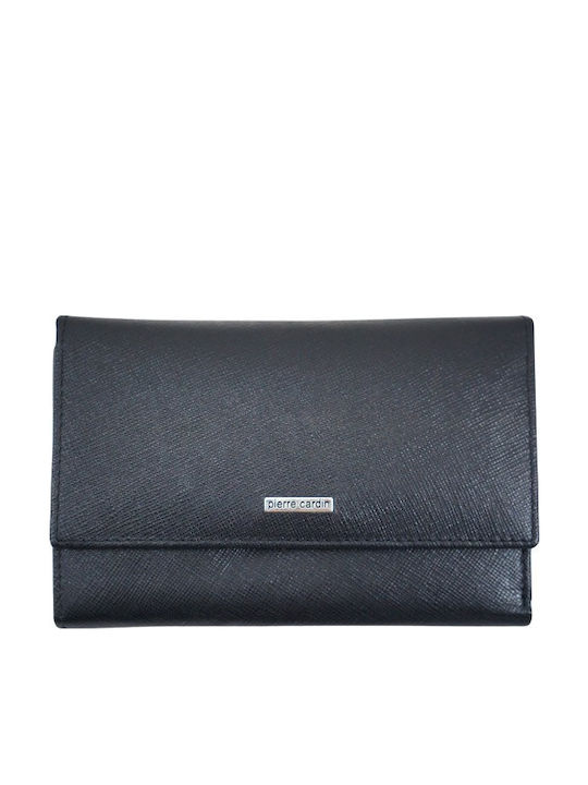 Damen Leder Geldbörse Pierre Cardin 238 Schwarz