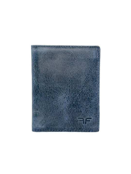 Forest Leather Unisex Unisex Card Wallet 7080h Blue