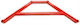 4-point iron lower bar Ta Technix For Bmw 3 Series E30- (4 & 6 cylinders) - 1 piece - Red - (sdsvue30)