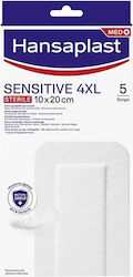 Hansaplast Med+ Sensitive 4xl 10cm X20cm Hypoallergenic Adhesive Patches 10pcs