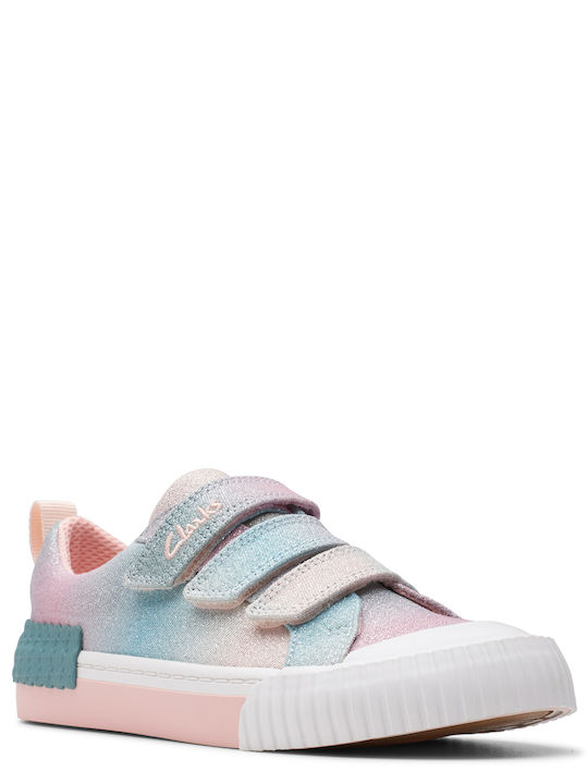 Clarks - Foxing Brill Kid Pastel Textile Kids Sneakers Clarks - Foxing Brill Kid Pastel Textile Kids Sneakers