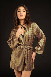 Leopard Damen Kimono - Panthra Mahsa Kimono Leopard