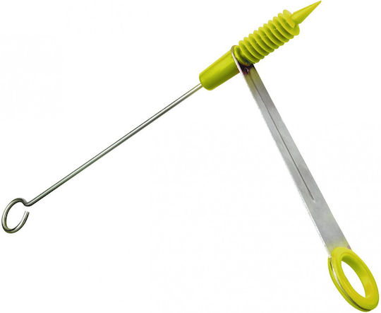 Ibili-accesorii Feliator spiralat, oțel inoxidabil/plastic, 12 cm, argintiu/verde