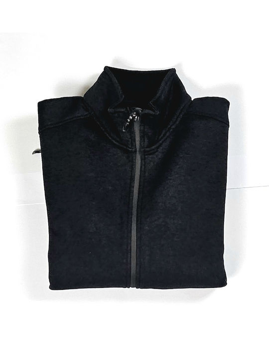 Whistler W191189/1001a Black Sampton M Melange Fleece Jacket Men's Fleece Jacket 100% Polyester Black Melange/anthracite