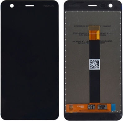 Nokia Екран със Сензорен Механизъм за NOKIA 2 (Черен)