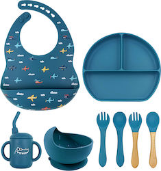 Airplanes Komplettes Silikon-Lunch-Set 8-teilig...
