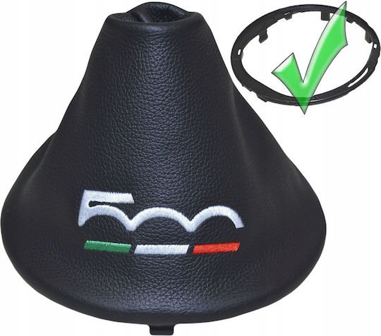 Bubble Levier Leather !!! Pentru Fiat 500 Black