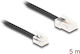 DeLock Flaches U/UTP-Ethernet-Netzwerkkabel 5 m Schwarz