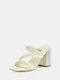Ganae Genuine Leather Sandals Fljgnelea03-ivory Ecru