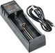 E-Cig Power Q1 USB Încărcător 2 Baterii Li-ion/Ni-Cd/Ni-MH Dimensiune 18650/21700/16340/14500