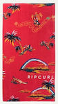 Rip Curl Red Cotton Beach Towel