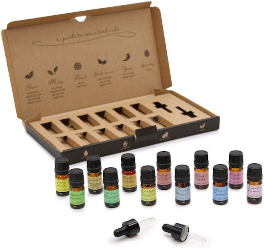 Aromatherapy Set Pure Essential Oils Σετ Με 12 Αιθέρια Έλαια 5ml