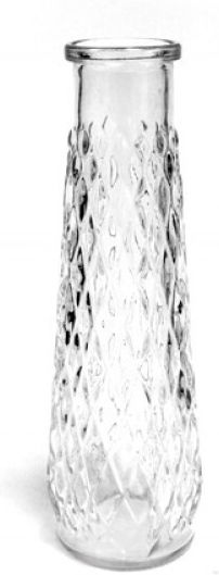 Faitakis Pack Glass Transparent Vase 7xH21.5cm Faitakis Pack Glass Transparent Vase 7xH21.5cm