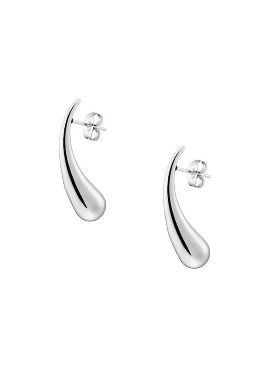 Oxzen Earrings Steel Drops earrings 30mm