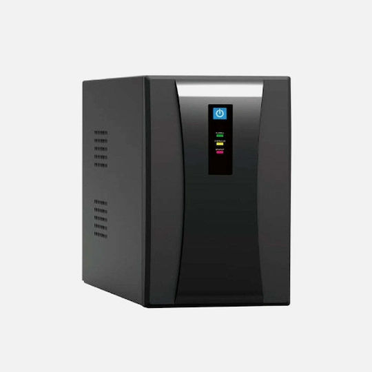 GBC V3000 UPS Off-Line 3000VA 1800W με 2 Schuko Πρίζες
