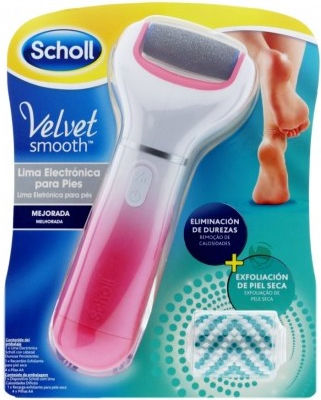 Scholl Velvet Smooth Elektronisches Fußpflegesystem mit Peeling-Nachfüllkopf