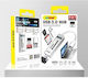 Andowl Hub USB 3 Porturi USB 3.0 cu Conectare USB-A Argintiu