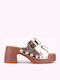 Alta Moda Γυναικεία Mules Α8616 Χρυσο