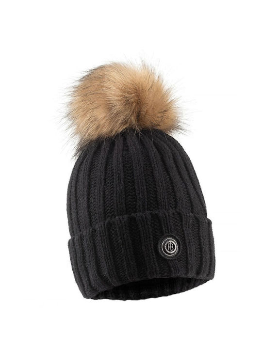 Poivre Blanc Blanc Fata Beanie W22-6182-jrgl - Negru