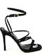 Women's Sandals 24-267 Satin Black Sante