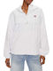 Tommy Jeans Dw0dw17747 Ybr White Windbreaker Jacket Chicago Windbreaker Ext