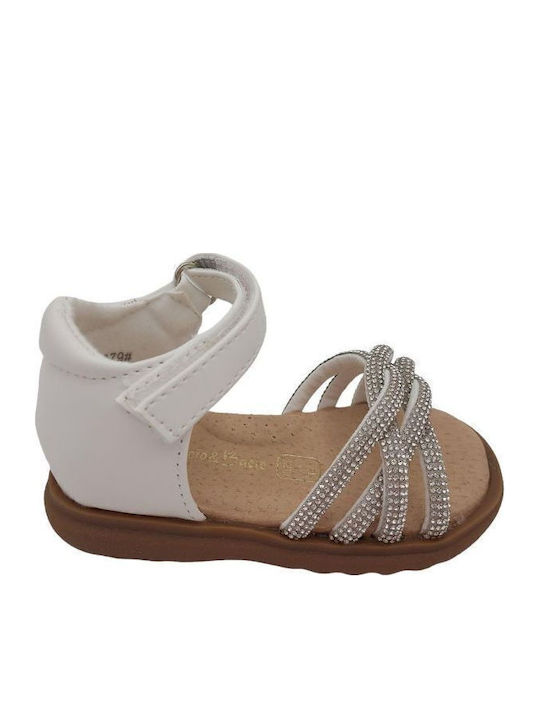 Bacio & Bacio Παιδικά Πέδιλα Anatomic White