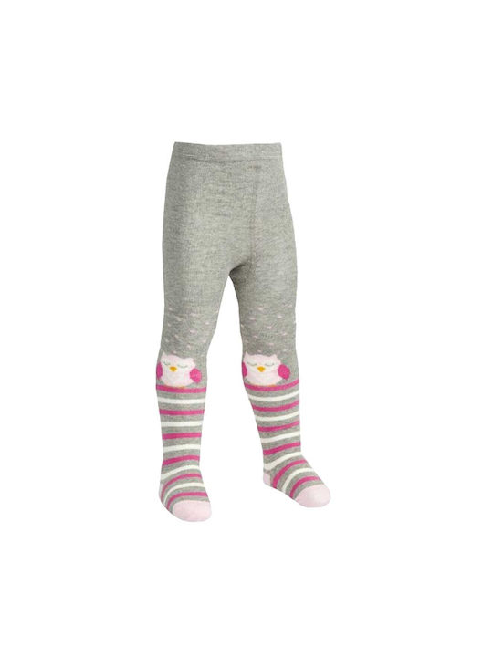 Baby Strumpfhose mit Design (45b144) Grau